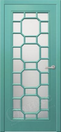 межкомнатная дверь Оникс «Турин Фреза» (остекленное полотно, Эмаль по RAL)